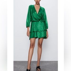 Zara satin mini dress
